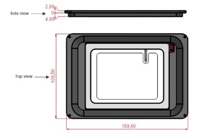 H601-K-FRAME-GLASS-RECESSED-Dimensions